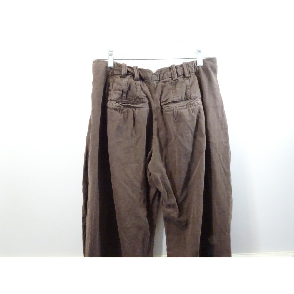 Free People Brown Barrel Leg Utility Pants High Waisted Balloon Trousers Womens - Picture 7 of 7